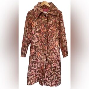 VTG Garfield & Marks Grazia Coat Venetian Jacquard Tapestry, Midi, Boho, Luxury